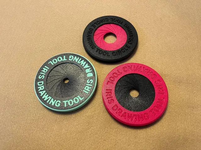 Iris Compass Circle Drawing (Easy to assemble) — modelo 3D