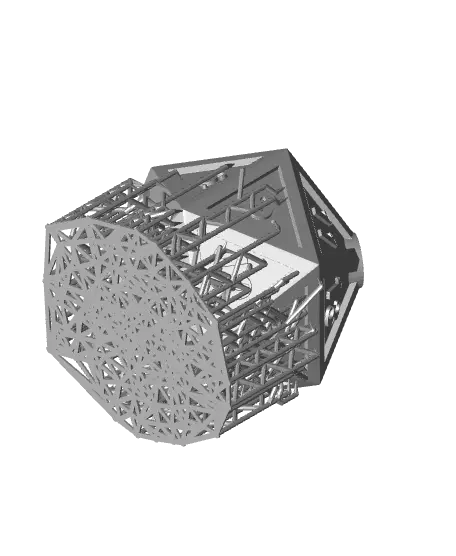 D20 Bauble - With Free Dragon - 5e DnD Inspired for RPG and Wargamers — modelo 3D