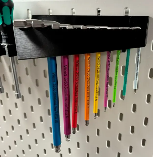 Skadis Wera 3950 Hex-Plus hex key set holder — modelo 3D