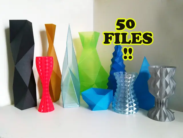 Vasemania: Low poly vases — modelo 3D