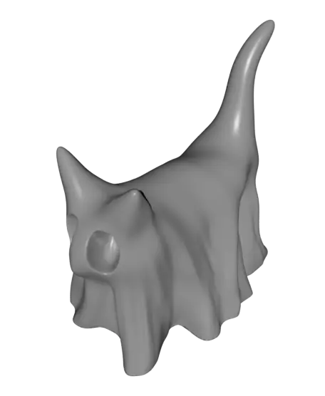 Ghost Cats – Adorable Halloween Figurines — modelo 3D