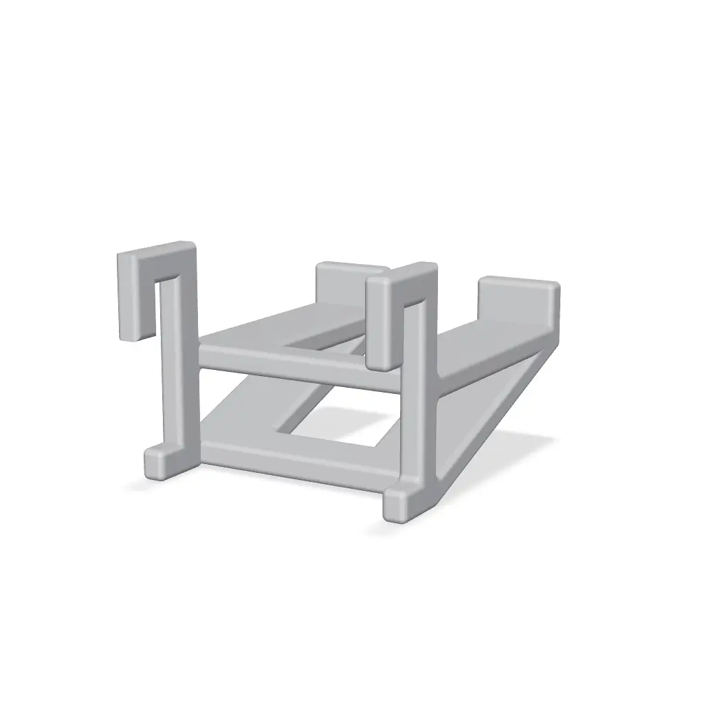 IKEA Skadis Fishing Reel Holder — modelo 3D