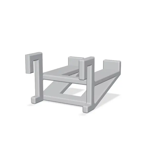 IKEA Skadis Fishing Reel Holder — modelo 3D