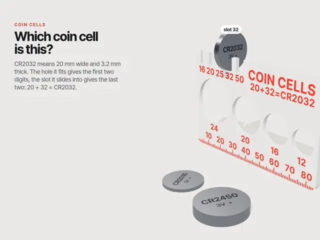 Coin Cell Gauge Card – Which CR battery is it? — modelo 3D