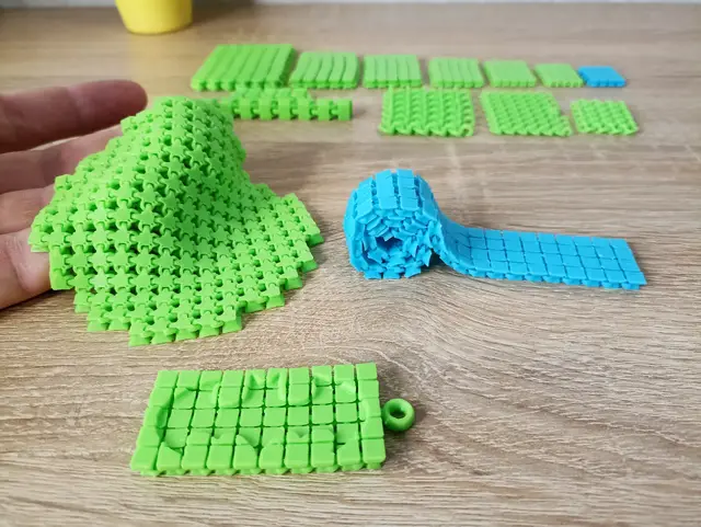 Articulated Plate - No Support (Made with our easy software) — modelo 3D