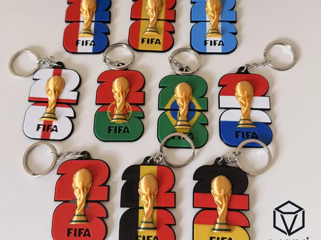 Llaveros Banderas Logo World Cup 2026 — modelo 3D
