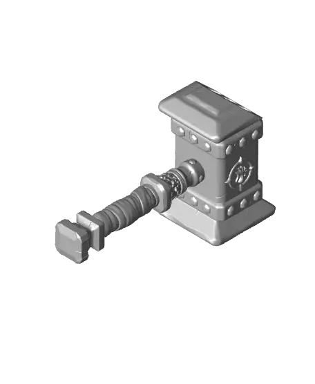 WoW Doomhammer Fridge Magnet — modelo 3D