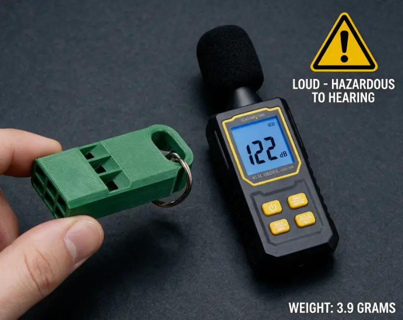 6-chamber whistle guaranteed +122 dB V6 DANGER!!! — modelo 3D