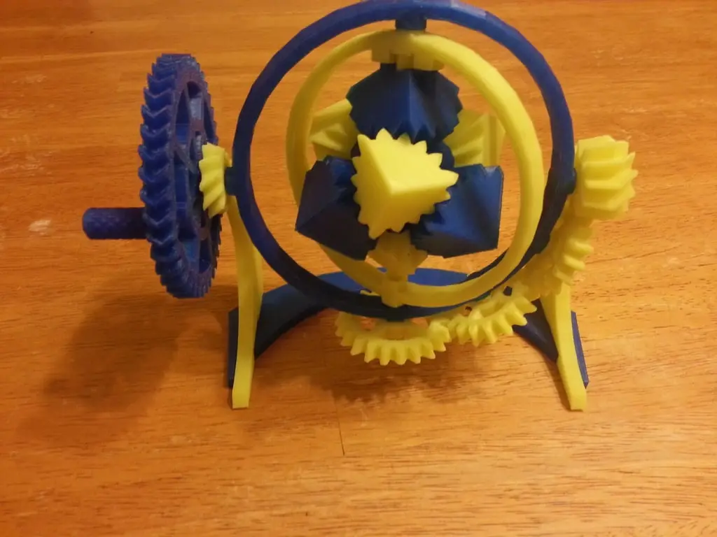 The Amazing Gyroscopic Cube Gears! — modelo 3D