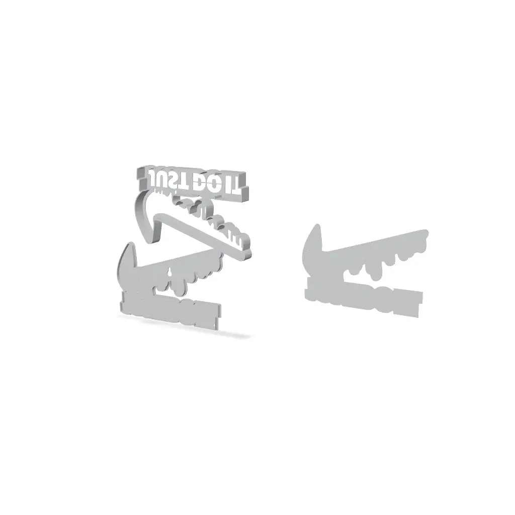 Nike "Just Do It" Drip Shape Lamp | Sneakerhead Fan Art (STL & 3MF) — modelo 3D