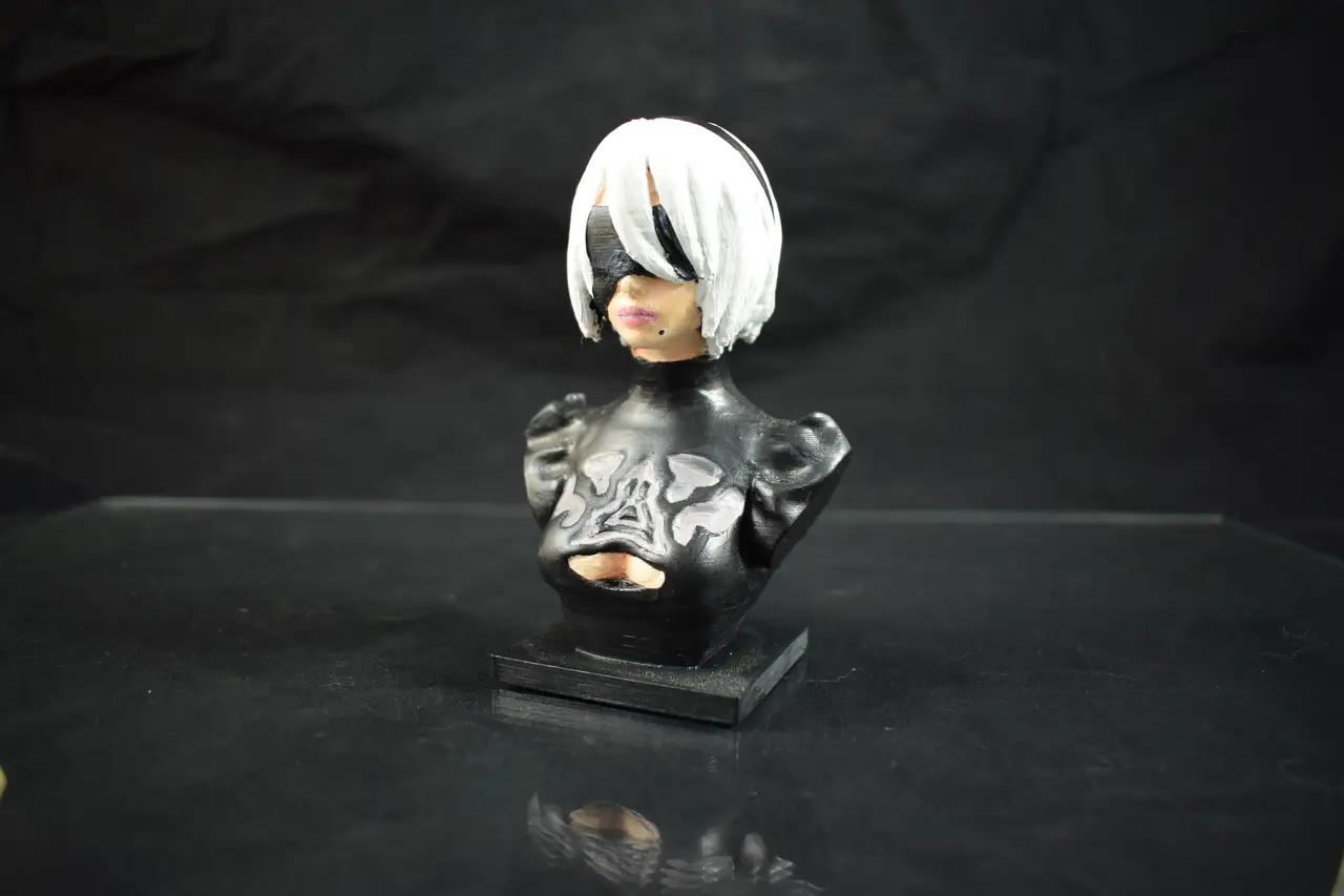 Nier Automata 2B Bust — modelo 3D