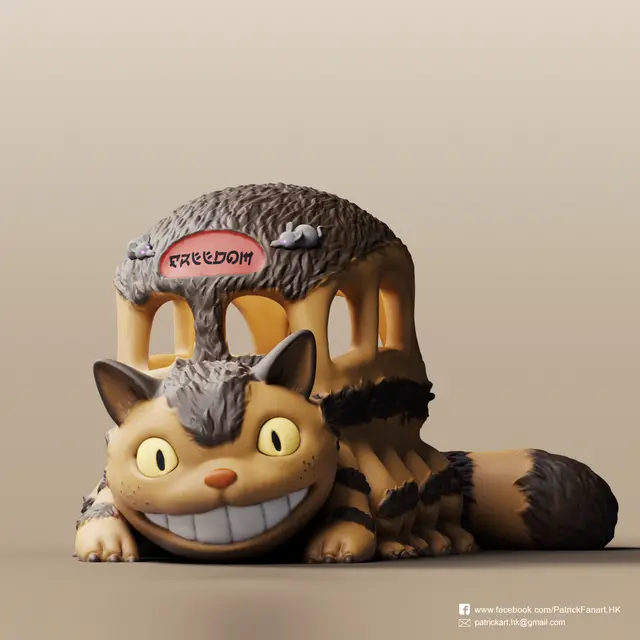Catbus(My Neighbor Totoro) — modelo 3D