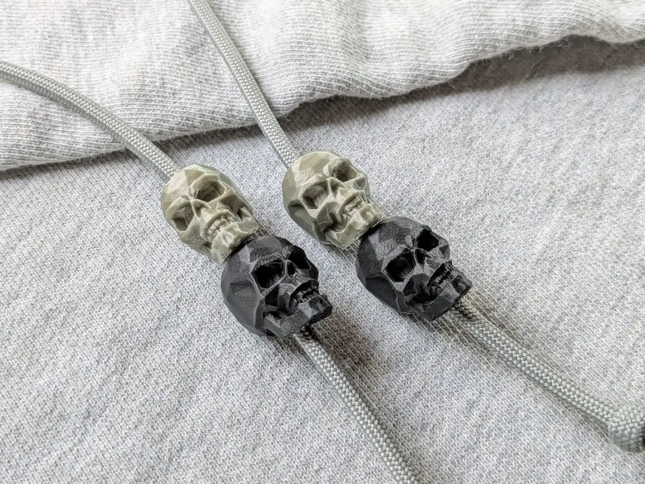 Low Poly Skull Drawstring Beads — modelo 3D