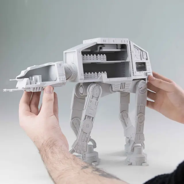 Detailed AT-AT from Star Wars Scale 1:75 — modelo 3D