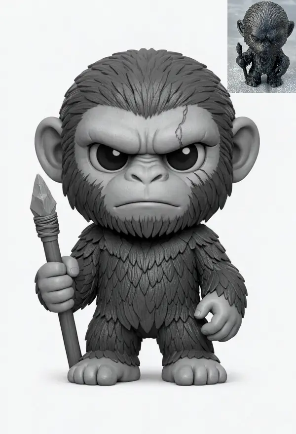 Chibi Caesar (Planet Of The Apes) — modelo 3D