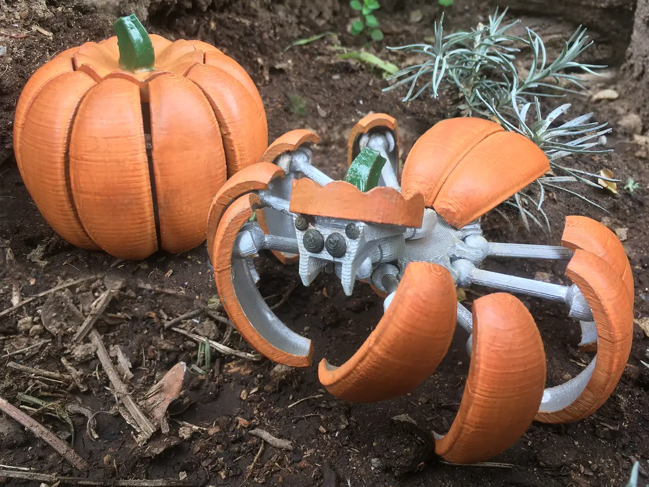 Transforming Pumpkin Spider — modelo 3D