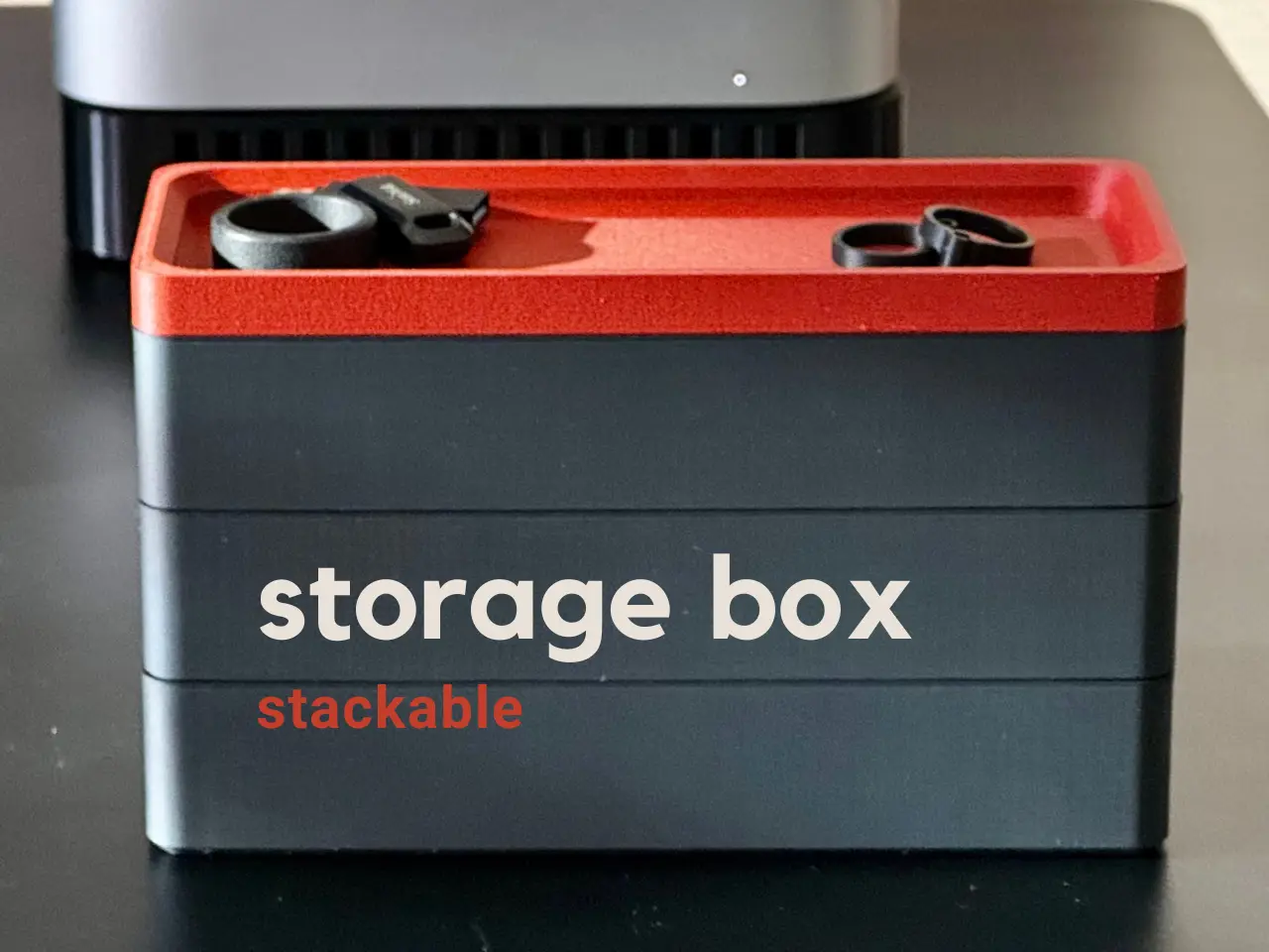 stackable storage box · japanese influence — modelo 3D