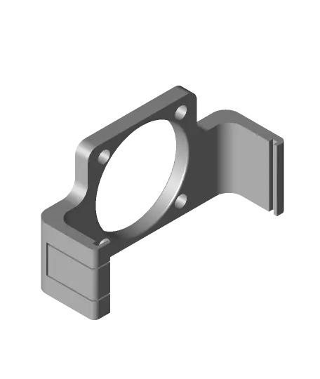 Raspberry Pi 4B Clip-on Fan Mount 30x30 — modelo 3D