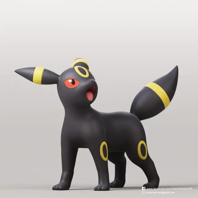 Umbreon(Pokemon) — modelo 3D