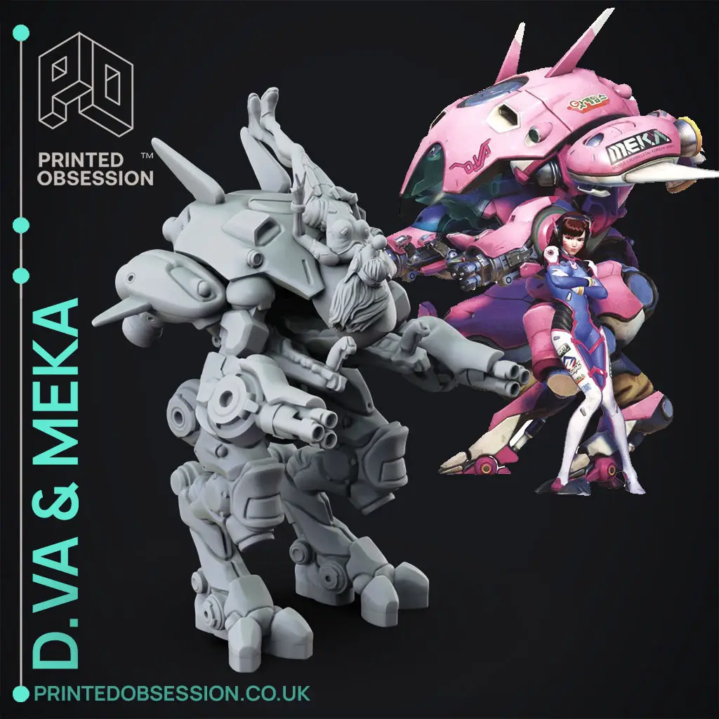 Overwatch - D.Va & Meka - Victory Pose — modelo 3D