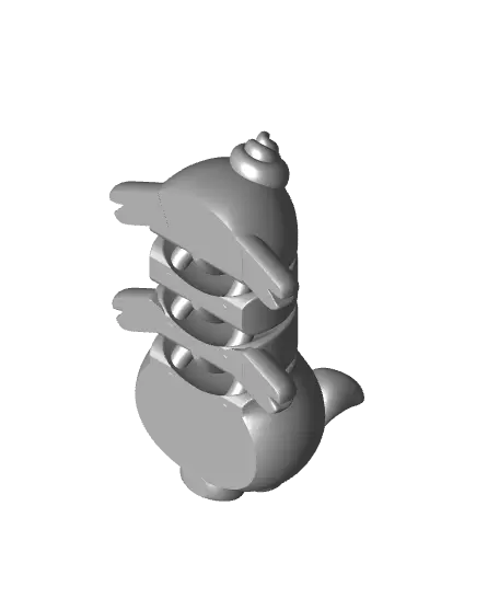 Cute Flexi Pets Pig (Keychain & Magnet) — modelo 3D