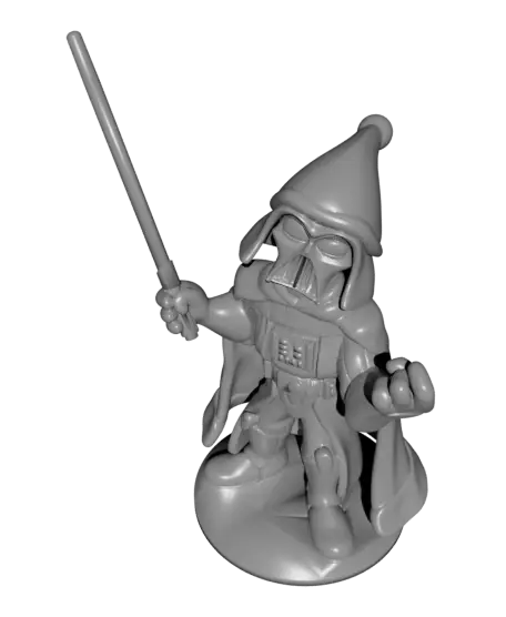 Santa Vader Figurine – Funny 3D Printed Christmas Star Wars Decor — modelo 3D