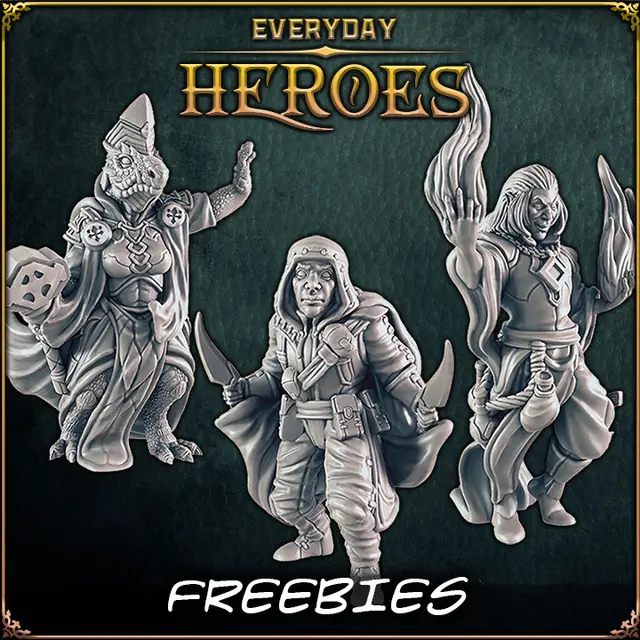 Everyday Heroes - FREEBIES! — modelo 3D