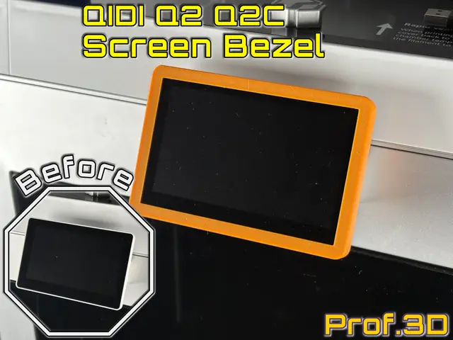 QIDI Q2 Q2C Screen Bezel ⧸ The Pretty Rim — modelo 3D