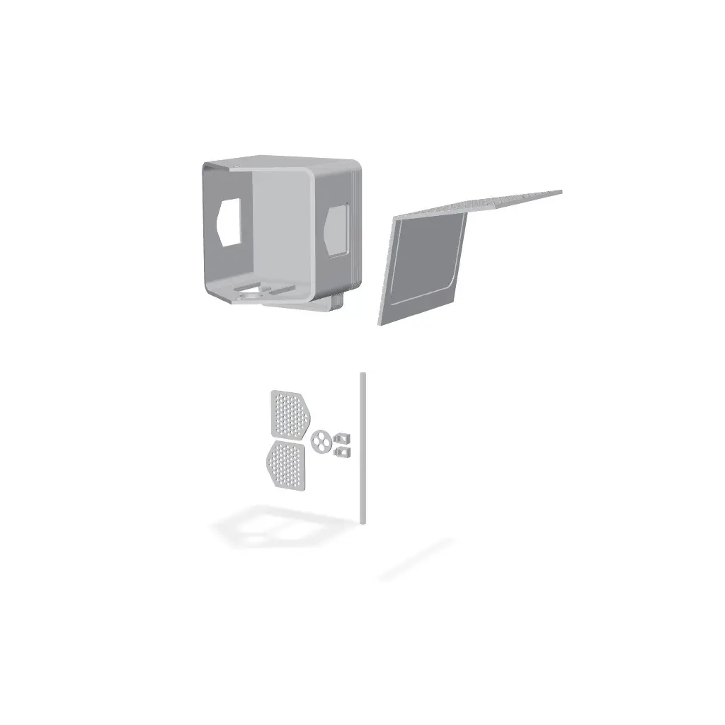 Lumina Cottage - High-Detail Birdhouse & Feeder — modelo 3D