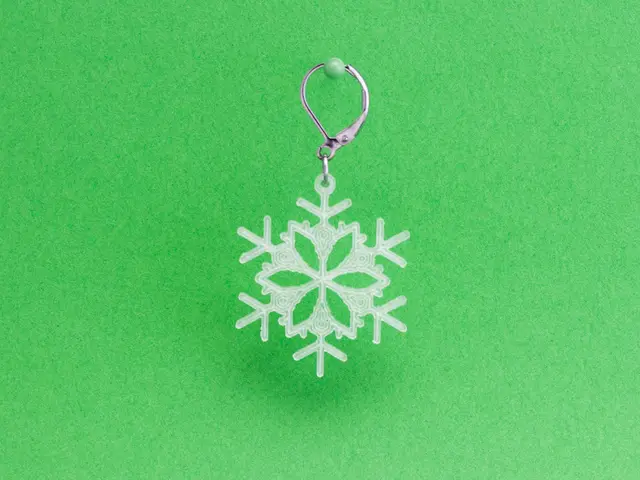Earrings Snowflake 4 — modelo 3D