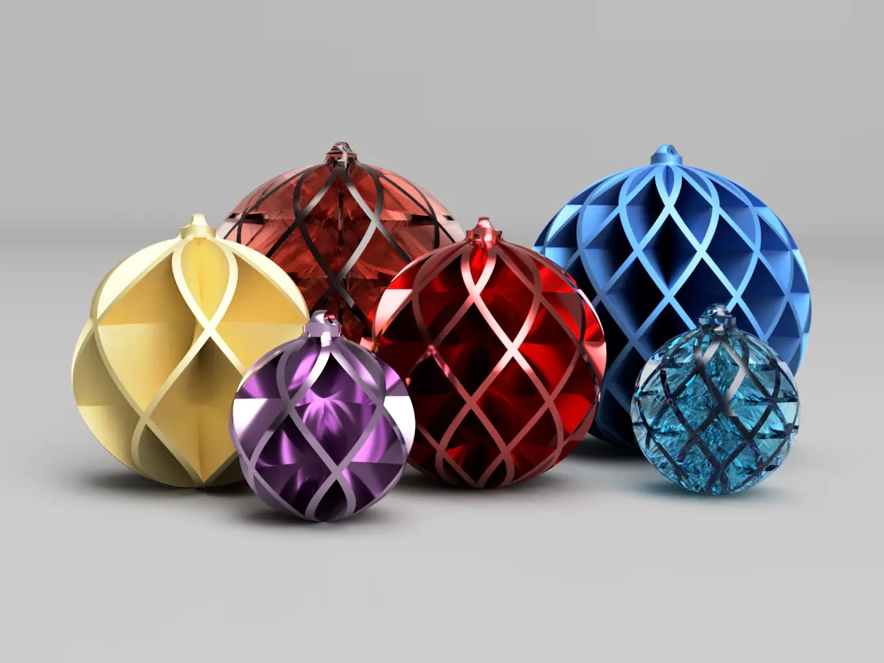 Christmas Ball, full cross ribs — modelo 3D