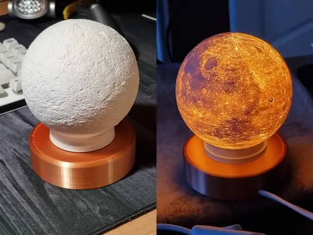 Lamp base for lithophane — modelo 3D