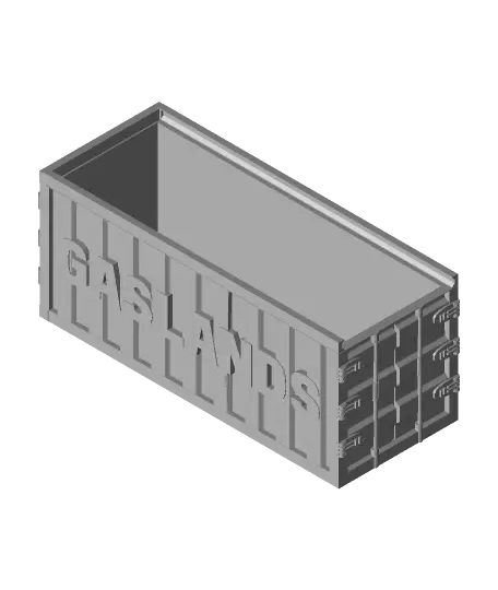 Gaslands - Shipping Containers Sliding Lid box — modelo 3D