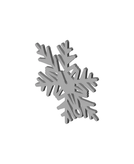 Ice Crystal Christmas Ornament #4 — modelo 3D
