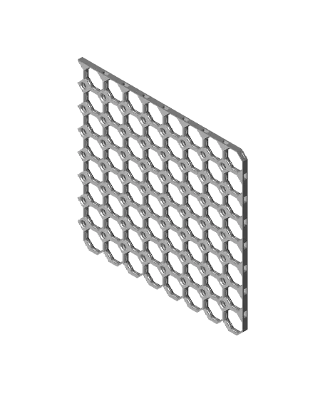 8x8 MU - Top Left Grid Interfitted - MultiBoard Octagon Plate — modelo 3D