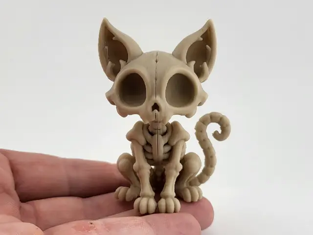 Skeleton Cat | Halloween Gothic Decor — modelo 3D