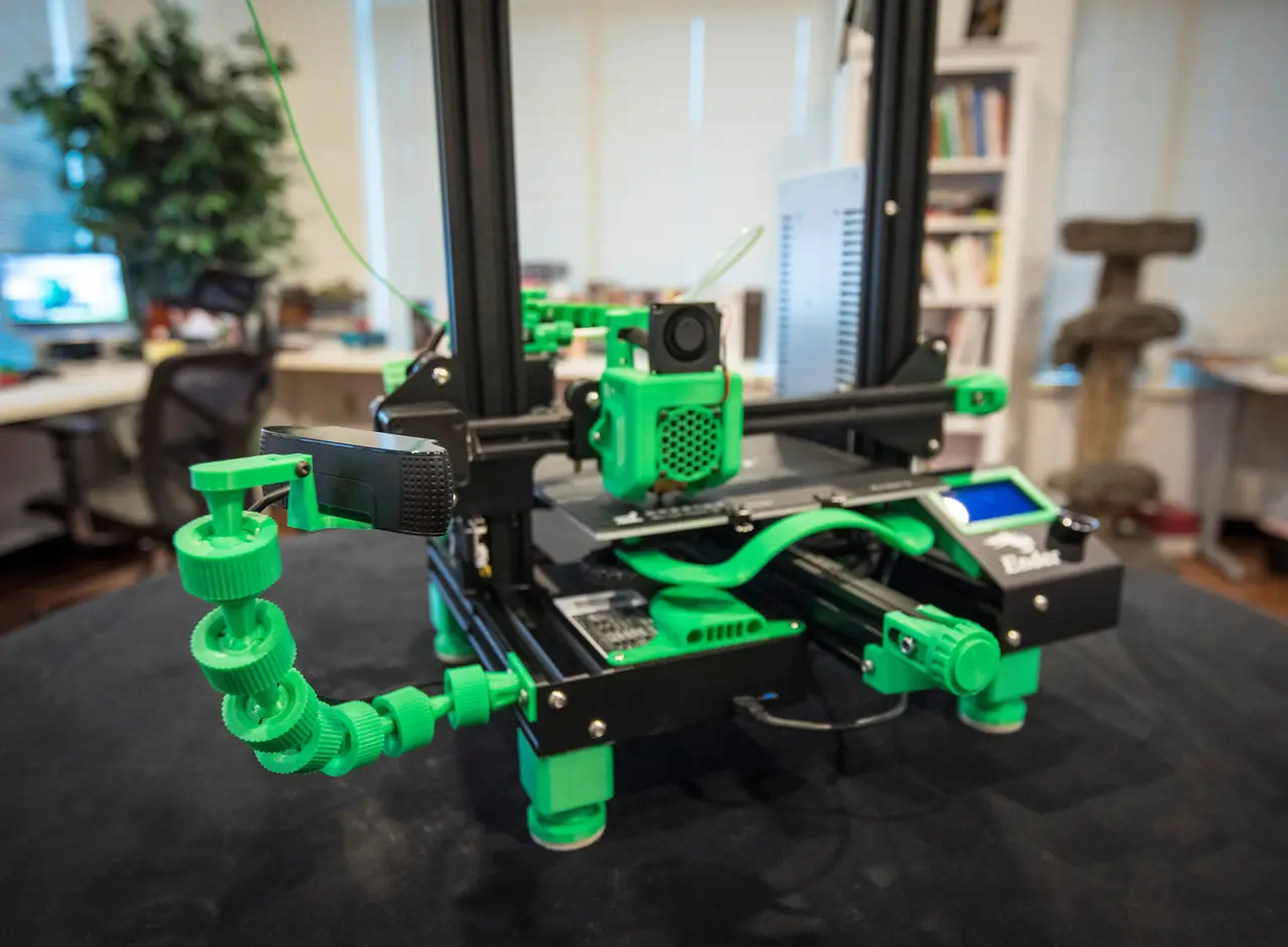 CR10, Ender Logitech c920, c270, c310, c910 20/20 camera mount system — modelo 3D
