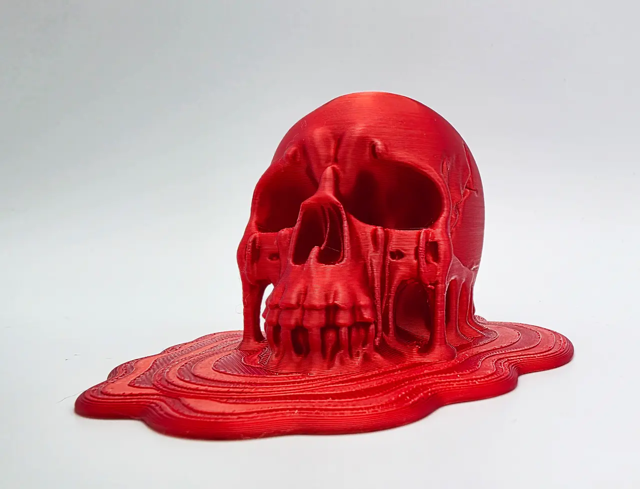 Melting Skull - No Supports — modelo 3D