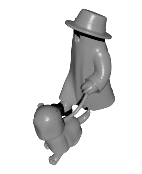 GHOST WITH DOG (DANIEL) - WALKING GHOST / TOY / ASSEMBLY / HALLOWEENDECOR — modelo 3D