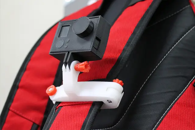 GoPro bag strap mount — modelo 3D
