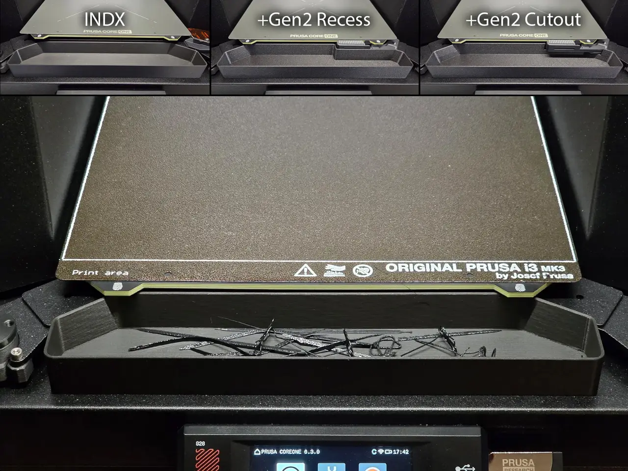 CORE One (+ Gen 1 / + Gen 2 / INDX) Purge/Trash Bin — modelo 3D