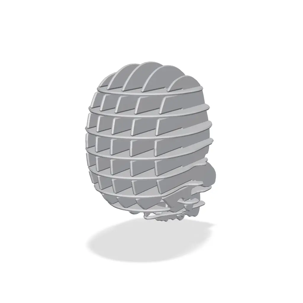 Waffle Skull – FDM Printing — modelo 3D