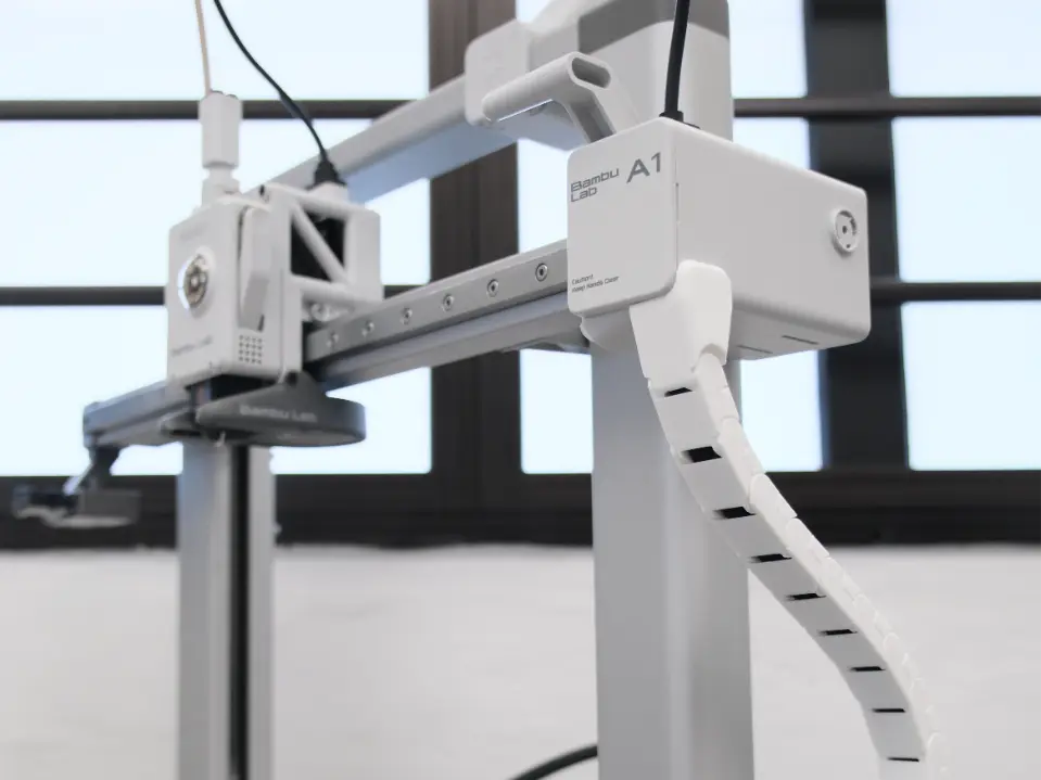 A1 side drag chain, cable chain — modelo 3D