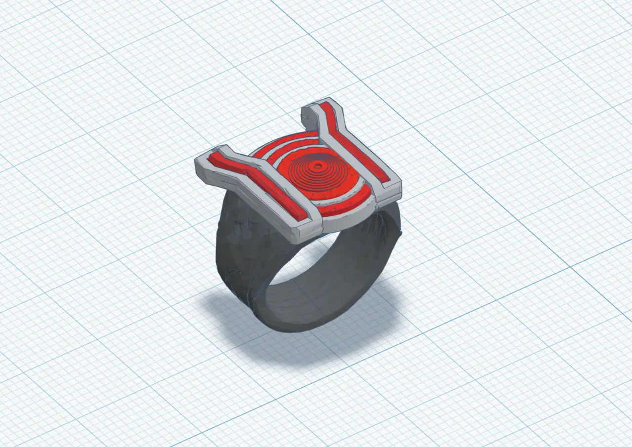 HBO Lanterns / Red Lantern ring (READ DESCRIPTION) — modelo 3D