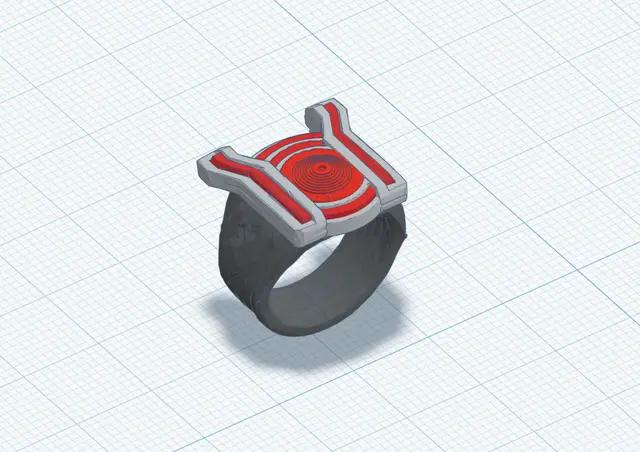 HBO Lanterns / Red Lantern ring (READ DESCRIPTION) — modelo 3D