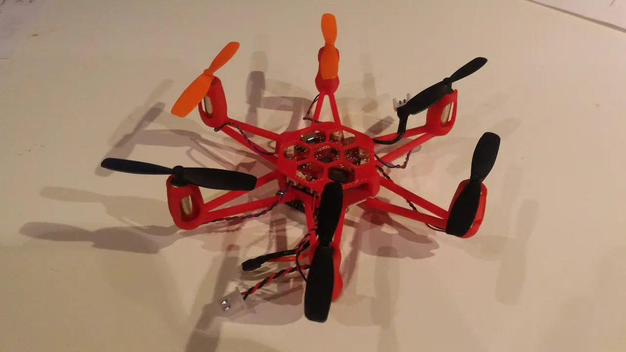 Hexacopter drone — modelo 3D