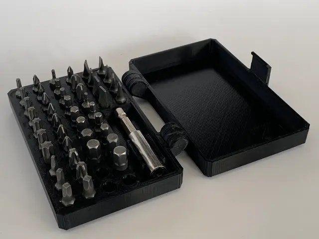 Box for small screwdriver bits Print in Place — modelo 3D