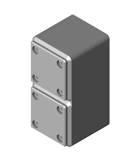 Gridfinity - 4x18650 Holder 2x1x3 — modelo 3D