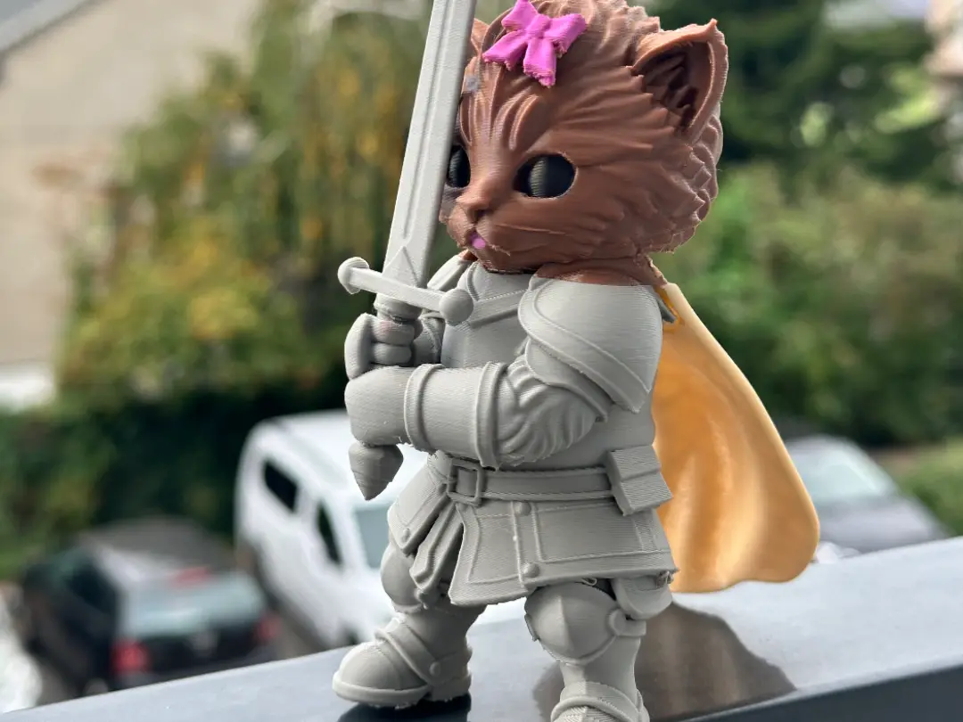 Cat knight / Котик с мечом — modelo 3D
