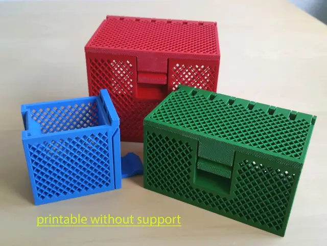 Storage box / Lattice box / Gitterbox — modelo 3D